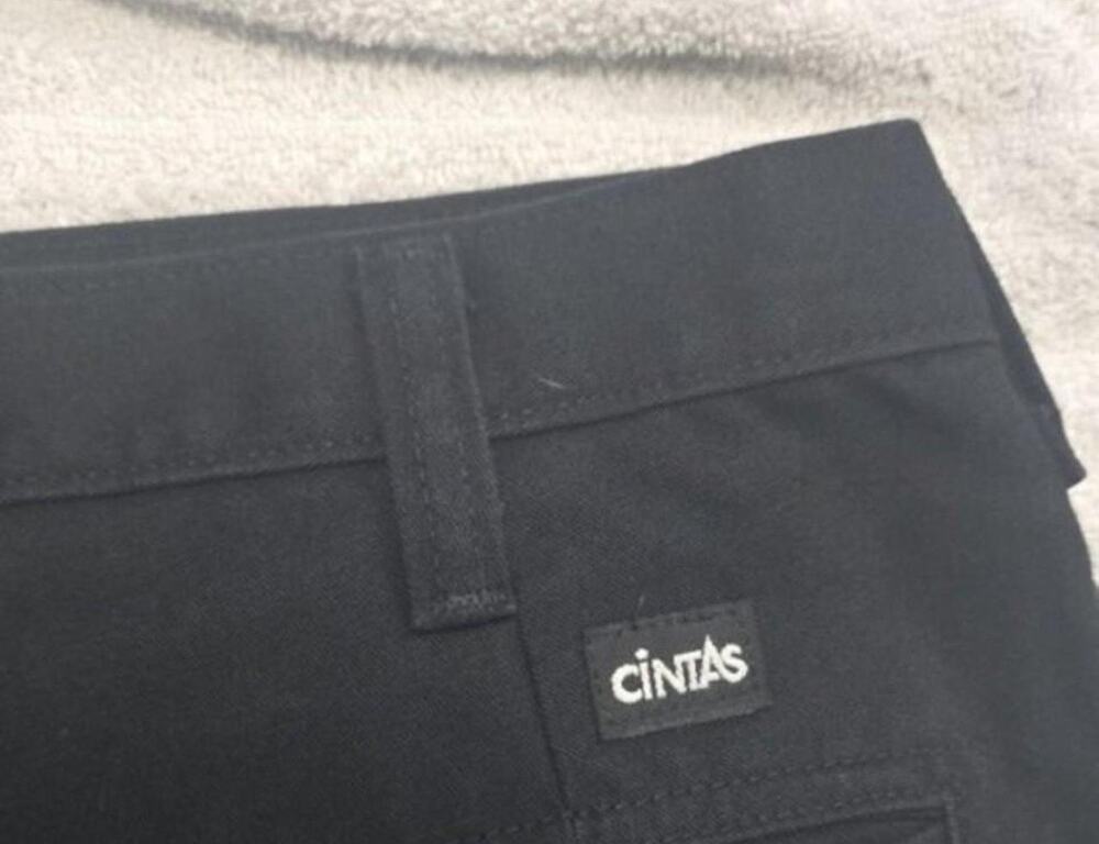 Black Cintas Cargo Work Pants